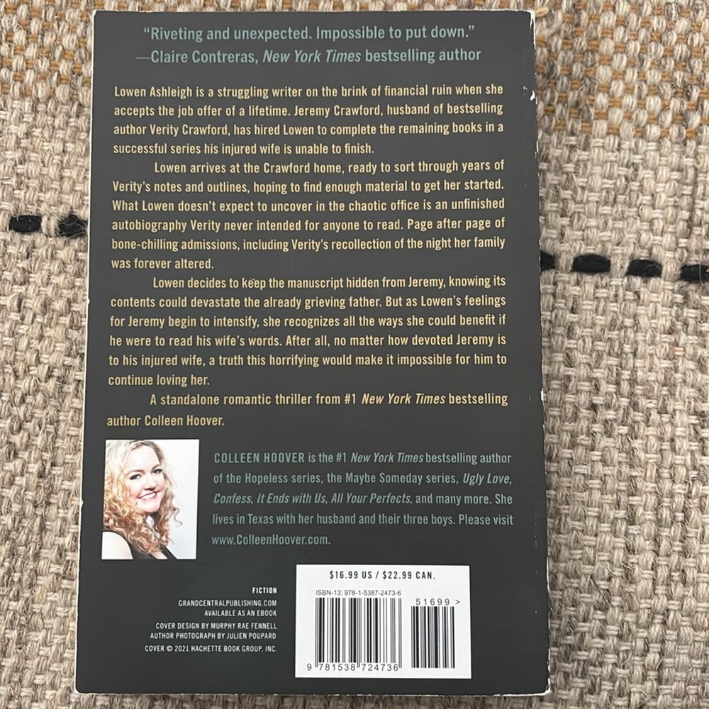 Verity Book - Picture 2 of 2